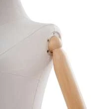 YUNRUX Female Tailor's Dummy, Dress Form With Adjustable Height, Dress Display Stand - 白色 - 查看 4