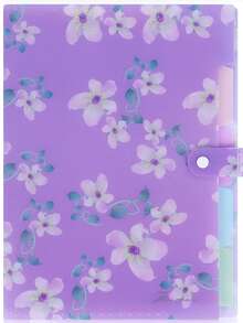 Flower Style File Folder, Back To School Expanding File Folders With Labels, Stylish File Organizer, Accordion File Organizer Letter Size For School, Office And Home, Multi Colors Optional Back To School, School Supplies