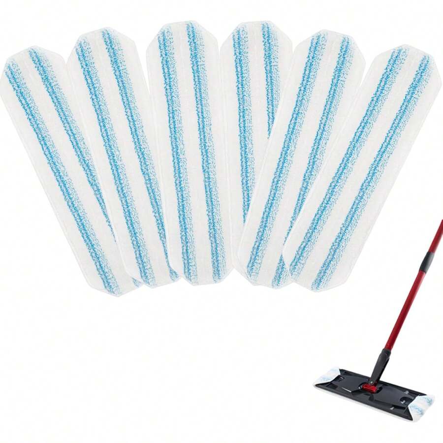 4-Pack Replacement Mop Pads For O-Cedar H2pro Flat Mop System & | O'Cedar H2 Pro Microfiber Mop Heads Replacements | Washable Reusable Refills | On Wood, Tile, Vinyl Floors - 6 件裝 - 查看 1