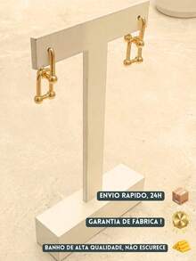 Hoop Earrings - Gold - View 3