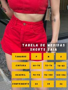 Shorts Skirt Women's Jeans Fashion High Waist Short Skirt With Shorts Inner Short Summer Tailoring - 紅色 - 查看 6