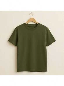 Kit 5 Plain T-Shirts Casual Stylish Minimalist Unisex Male Female 100% Cotton Premium Top Streetwear New Release Immediate Shipping Various Colors!! Plus Size - 查看 6