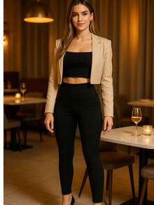 Flannel Riding Pants High Waist Shaping For Winter Resistant And Non-Transparent Plush Blackout Elegant Warm Fitness Gym Thick Resistant Lifts Butt Female Causal Elegant Cold Suplex Thermal Fitness Gym - Lông đen - Xem 1