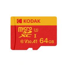 Tarjeta de memoria Kodak 32GB C10 Micro SD 64GB 128GB de alta velocidad 100MB/S U3 V30 Clase 10 Tarjeta Microsd 256gb 512gb con adaptador Mini TF para cámara, PC y teléfonos - Rojo - Ver 13