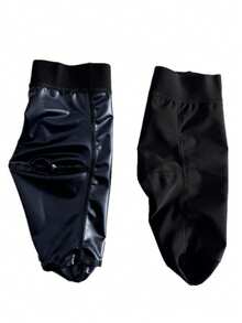 1pc Sauna Foot Sleeve, PU Sports Sweat Foot Cover, Sauna Sweat Foot Protector, Anti-Cracking, Moisturizing, Smooth Coating, Sweat-Inducing, Home Use