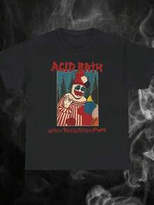 Acid Bath Shirt , When The Kite String Pops Shirt , Underground Band Shirt , Vintage 90s T Shirt , Vintage Acid Bath Shirt - 黑色 - 查看 1