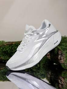 Men's Lightweight Breathable Cross-Training Sneakers - Low-Top Athletic Shoes With Shock Absorption, Arch Support And Non-Slip Sole Design, Suitable For Gym, Running, Hiking, Casual And Outdoor Activities - White - View 5