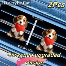 3pcs Cute Cat Car Ventilation Air Freshener Clip - Creative Hoodie Cat, Milk Tea Cat, Bell Cat Designs, 2D Acrylic Car Ventilation Decoration Clip, Comes With Aromatherapy Sheet, Deodorization + Random Scents, Car Air Freshener, Car Interior Decoration, Perfect Gift For Family And Friends