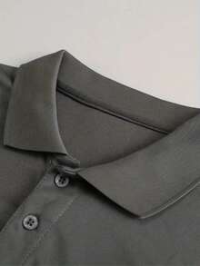 1pc Men's Business POLO Shirt - Suitable For Workplace Attire