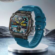 2025 New Outdoor Sports Smart Watch, Featuring Scaled Strap Design, Suitable For Men And Women, 1.75" IPS HD Large Screen 360*360, Flashlight, 30M Waterproof, Wireless Calling, 100+ Sports Modes, 24-Hour Tracking, Smart Voice Assistant, Customizable Dial, Music & Photo Control, 480mAh Battery, Compatible With Android/IOS, Suitable For Daily Sports, Gatherings, Birthdays And Gifts