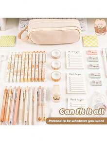 Sanrio 1PC Multi-Layer Waterproof Transparent Pencil Case 2 Styles Available (Normal Style And Upgraded Style) Large Capacity Student Stationery Storage Bag Cosmetic Bag School Office Supplies Stationery,Back To School,School Supplies,Pencil Pouch,School Bag Random Delivery