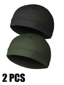 Musion 1/2 Pcs Men's And Women's Skull Cap Helmet Lining, Winter Wool Bicycle Cap, Skull Cap Under The Helmet, And Running Bicycle Cap - Multicolor - View 13