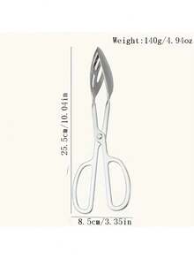 1 szt. 10-calowe szczypce do sałatek ze stali nierdzewnej, szczypce do grilla, szczypce do bufetu samoobsługowego, przybory cateringowe na wesela i imprezy