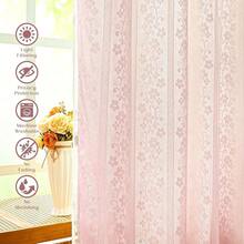 Linen Pink Curtains For Bedroom, Double Layered Curtain 84 Inch Length 2 Panels Set, Farmhouse Rod Pocket Curtains & Drapes With Tiebacks, Light Filtering Curtain For Living Room, 52 X 84 Inch - 粉紅52寬x84公升2包 - 查看 5