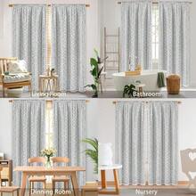 Linen Curtains For Bedroom, Double Layered Boho Curtain 84 Inch Length 2 Panels Set, Rod Pocket Curtains & Drapes With Tiebacks, Light Filtering Drapes For Living Room, 52 X 84 Inch, Grey - 灰色52Wx84L2包 - 查看 10