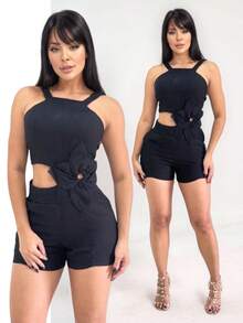 Women Jumpsuits - Black - View 11