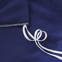 2PCS/3PCS Minimalist Style Duvet Cover Set(1 Duvet Cover+ 1/2 Pillowshams), No A Comforter,No Quilt, No Filling, Machine Washable Durable Summer Bedding Set, 100% Polyester And Lightweight Bedspread Set, Breathable, All-Season, Wonderful Room Decor, Holiday Gift - 深藍色 - 查看 8