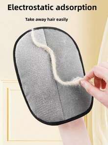 1pc Static Electricity Pet Hair Remover Gloves, Double-Sided Lint Brush, Pet Cat Hair Removal Brush, Suitable For Carpet, Bedding, Clothes - Multicolor - View 3