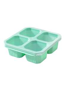 1 件 4 格便当盒、零食容器、便当盒、食品储存容器、可重复使用、餐食准备午餐容器、轻便、可堆叠、微波炉、冰柜、洗碗机、便当盒、易于包装各种零食和水果，可轻松放入背包或午餐袋 - 彩色 - 查看 19