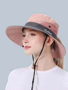 1 Piece, Unisex Sun Protection Bucket Hat, Women's Summer Sun Hat, Outdoor Quick Drying Hat, Suitable For Matching With Summer Clothing And Dresses - A - View 5