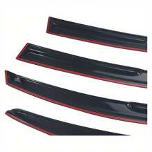 2012 - 2015  Civic Sedan Side Window Deflectors - Effective Rain & Sun Protection, Ventilation And Shading, Durable And Reliable - Black - View 4