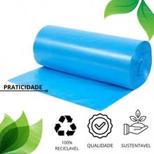 Blue Reinforced Garbage Bag Sizes 15, 30, 50 And 100 Liters - AZUL50L - Xem 3