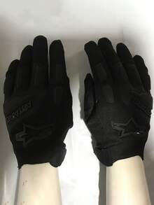 Alpinestars 骑行自行车手套男女山地车全地形车小轮车越野摩托车手套山地自行车自行车越野摩托车赛车手套 - 黑色 - 查看 8