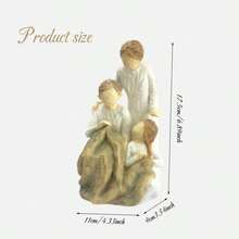 MINGZHANG 1PC Sculpted Hand-Painted Figure,Generations,Heart To Heart, Making Memories That Last Lifetimes, Reflects Time Spent With Grandmother, Mother, Daughter, And What Is Learned From Loving Family Relationships,The Perfect Gift For Christmas - 彩色 - 查看 12