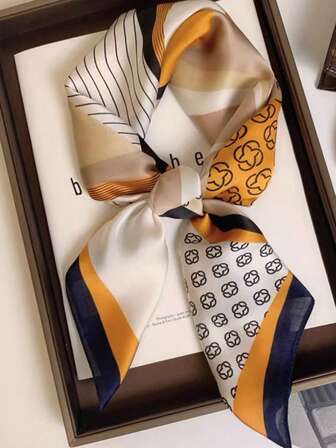 Polyester Fiber Vintage Printed Scarf