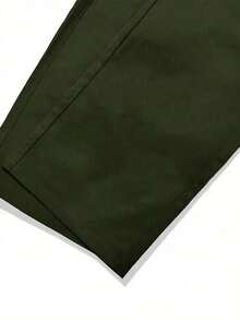 男士休闲工装裤，时尚户外工作服长裤，秋冬 - 軍綠色 - 查看 4