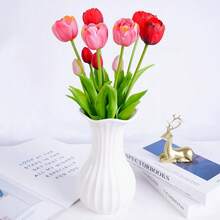 3pcs Artificial Tulips Real Touch,High-Quality Hot In Saudi Arabia Hotel Office Home Decorations, Wedding Bouquets, Dining Table Decor