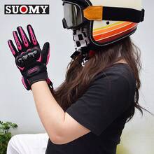 suomy Lady Pink Motorcycle Riding Gloves Summer Women Breathable Motocross Racing Gloves Motorbike Bicycle Cycling Moto Gloves Female - Pink - View 9