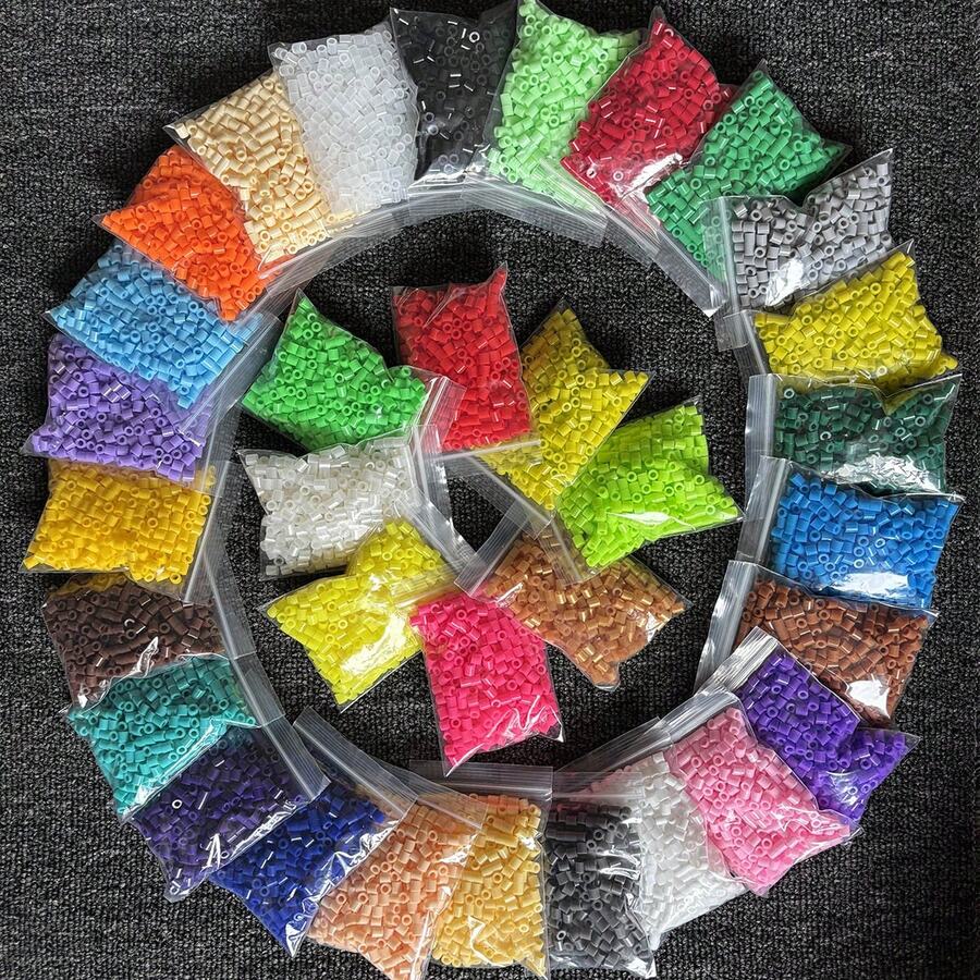 10/28 袋装 5000/14000 颗 5mm 熔珠 大孔珠 DIY 手工珠宝制作材料 - 熔珠 像素拼图珠 创意工艺 - 珠宝设计师的理想之选