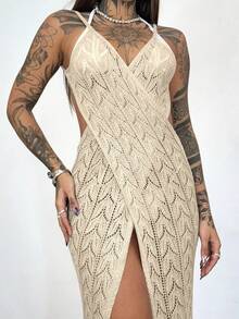 Beach Cover-Up, Pool, Lace, Knit, Summer, Vacation Dress - Cát - Xem 1