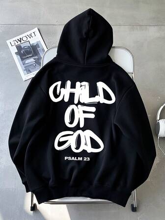 青少年男孩宽松加大码卫衣，适合青少年男孩长袖字母印花休闲图案连帽衫，套头衫，超大连帽衫，适合秋冬季穿着，适合学生日常穿着、派对、学校、参加音乐节、度假、通勤。可作为礼物送给家人、男朋友、女朋友、朋友