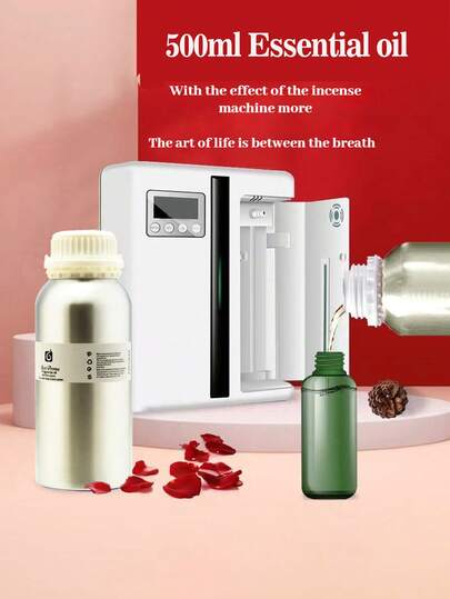 1 Stück 500ml Duftöl, Duftstoff-Nachfüllung, ölbasiertes Duftöl (ohne Wasser), Nachfüllung für flammenlose Diffuser, geeignet für Ultraschall-Diffuser, Rattan-Diffuser, flammenlose Diffuser, hochwertiges flamenloses Duftstoff-Rattan-Diffuser für Hotels, langanhaltender Duft - anwendbar für Zuhause, Schlafzimmer, Wohnzimmer, Badezimmer und verschiedene Anlässe
