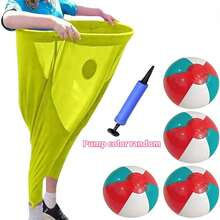 Granny Pants Yard Game, Oversized Granny Pants Outdoor Game With 4 Bouncy Balls And 1 Pump, Yard Party Family Reunion Games & Team Games For Adults