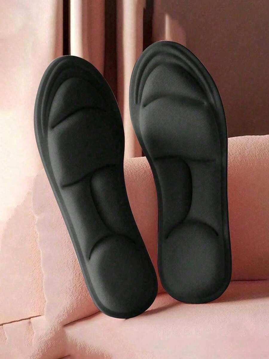 1PAIR 5d Shoe Insoles With Memory Foam, Comfortable And High Elasticity Thick Insoles For Running Shoes Women Men Sneakers Shoes Men Trainers Running Shoes Summer,Back To School Supplies, Boots Accessories For Shoes For Women, For Outdoor, Sport, Travel, Household, Office, School - Multicolor - View 1