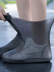1 Pair Reusable Non-Slip Rain Boots Waterproof Shoes Covers Rubber Rain Boot Covers For Outdoor Use Gear Household Merchandises Home Insulation, Galentines, Puppy, Carnival