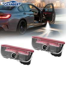 GLANBERT 2 Peças Luzes do Logotipo de Boas-Vindas do Carro Projetor de Logotipo Personalizado da Luz da Porta do Carro Projetor de Luz LED da Porta do Carro Compatível com TIGUAN/Novo VW TOUAREG/ CC/VW Touran /PHIDEON/ VW Sharan/VW Scirocco/ EosVW Magotan/VW Magotan Antigo/VW Golf/VW Sagitar/VW Passat B8 (Bateria Não Incluída)