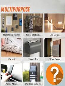 1卷1/5/10米纳米胶带，强力防水双面纳米胶带，超强粘性，可重复使用，用途广泛，超强透明双面胶带，是圣诞装饰、DIY手工和日常家居使用的理想之选，家居装饰的最佳工具，不留残胶，适用于厨房、浴室、户外、圣诞节、新年等场合。 - 彩色 - 查看 10