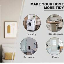Bathroom Wall Cabinet,Modern Wall Mount Bathroom Cabinet Organizer Over The Toilet Storage With 2 Doors Adjustable For Bathroom, Living Room, Kitchen, Entryway,Laundry Room Home Furniture.Storage Cabinet - white02 - 查看 10