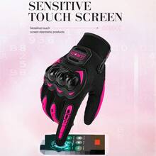 suomy Lady Pink Motorcycle Riding Gloves Summer Women Breathable Motocross Racing Gloves Motorbike Bicycle Cycling Moto Gloves Female - Pink - View 4