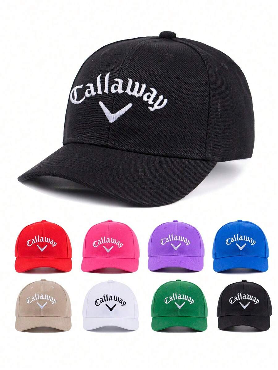 1pc Men's Embroidered Logo Baseball Cap, Casual Streetwear Hat For Traveling, Spring & Fall - Multicolor - View 1