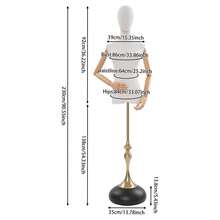 YUNRUX Female Tailor's Dummy, Dress Form With Adjustable Height, Dress Display Stand - 白色 - 查看 2