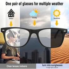 AI Translation Smart Glasses With Chat GPT For Men And Women, Bluetooth Sunglasses With Translator 164 Languages And Color-Change Lens, Music Playback & Hands-Free Calls, UV & Blue Light Protection - 白色 - 查看 3