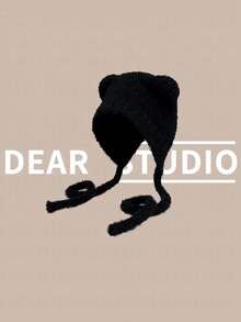 1 pezzo Paraorecchie a forma di orecchie d'orso carino per donna, berretto invernale spesso e soffice in pelliccia sintetica, adatto per attività all'aperto, viaggi e ciclismo