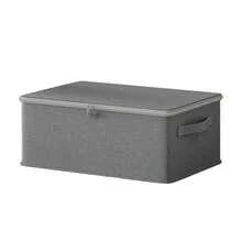 1pc Thick Fabric Foldable Storage Bag With Handle, Odorless & Breathable, Suitable For Bedroom, Closet, Clothes, Blankets, Wardrobe Organization, Also For Nursery, Dorm, Tool Room, Towel Storage