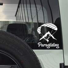 1pc Personalized Skydiving Adventure Mountain Peak Car Sticker, Suitable For Car Body, Laptop, Motorcycle