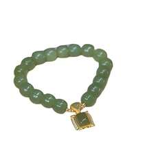 A Pair Of Dark Green Couple Energy Bracelets|Anniversary Promise Gift For Her/Him, Symbol Of Bonding And Pairing